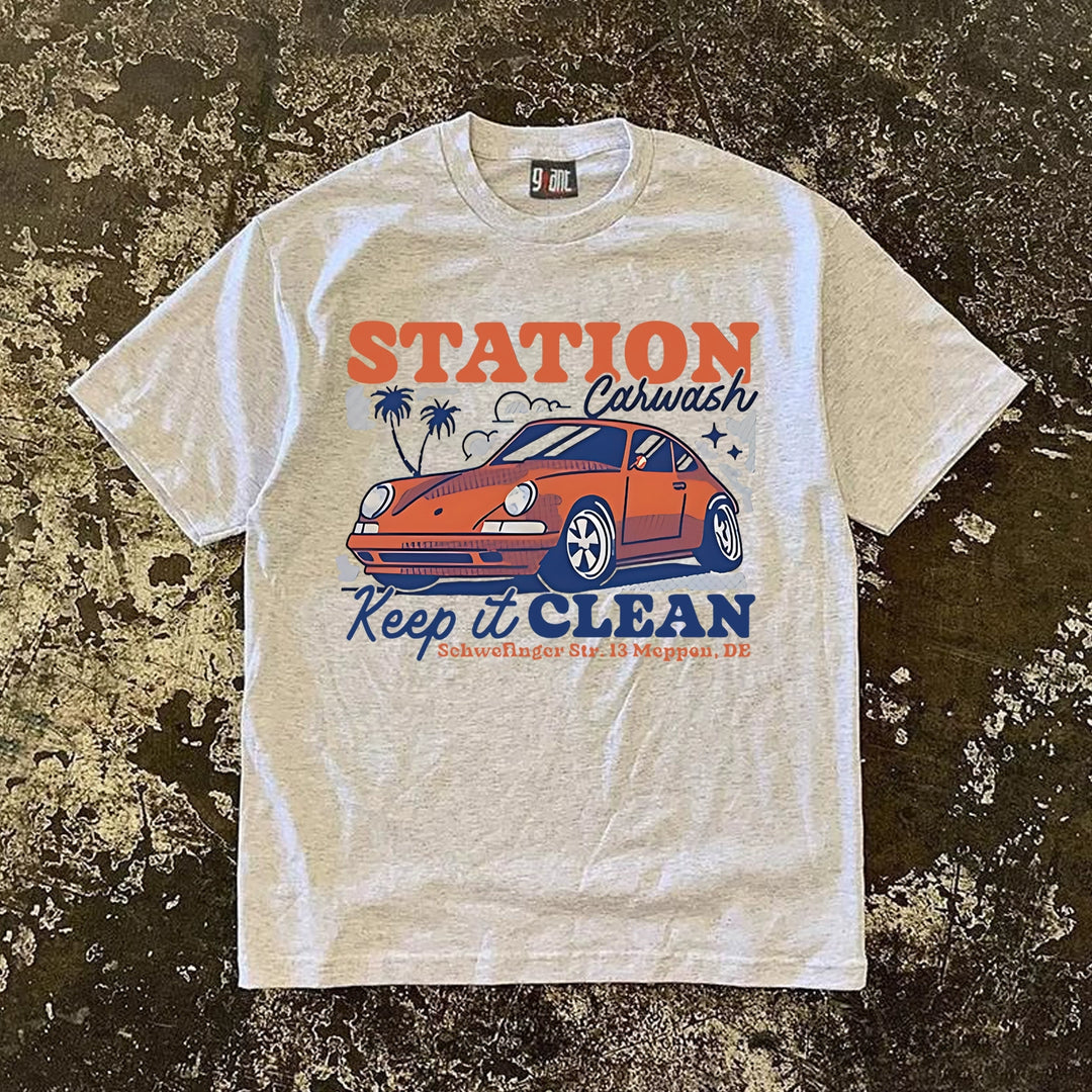 Retro American Sports Car Graphic Tee