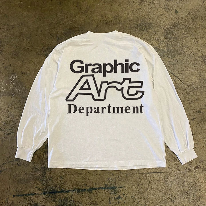 Urban Vibe Long Sleeve Graphic T-Shirt