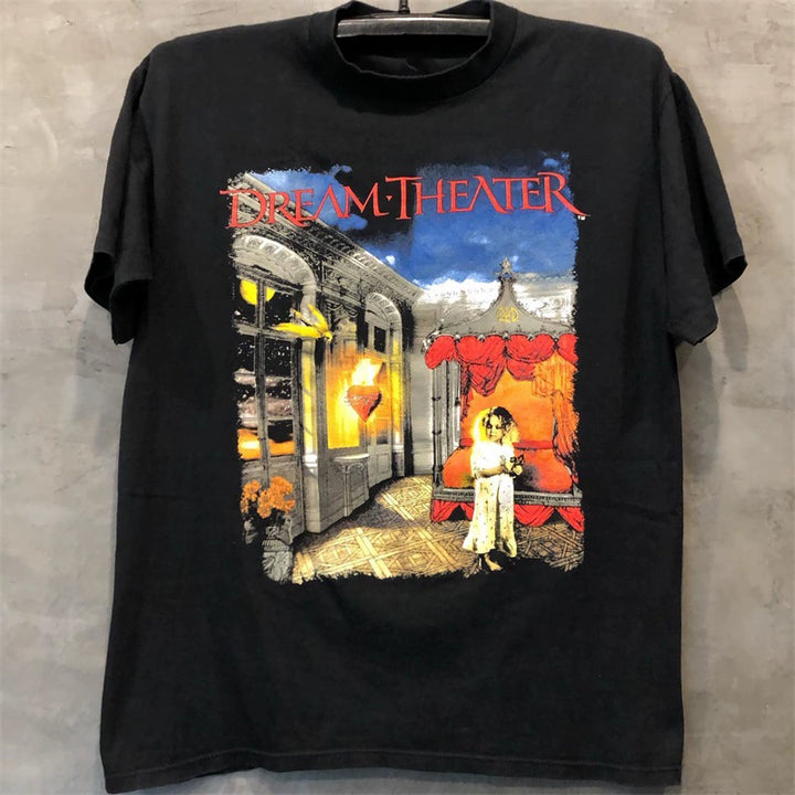 Retro Rock Dream Theater Heavy Cotton Short Sleeve T-Shirt