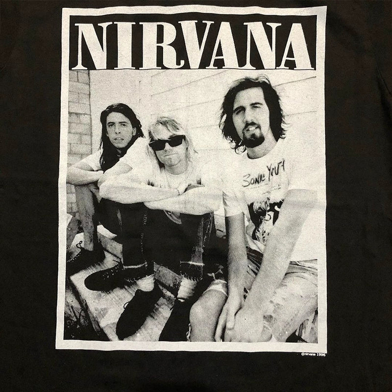 Nirvana Vintage Rock Retro Cobain Graphic Tee