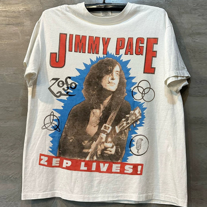 Jimmy Page Rock Portrait T-Shirt