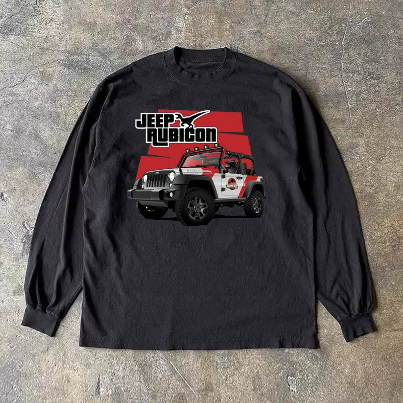 Vintage American Off-Road Graphic Long Sleeve T-Shirt
