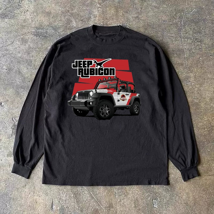 Vintage American Off-Road Graphic Long Sleeve T-Shirt