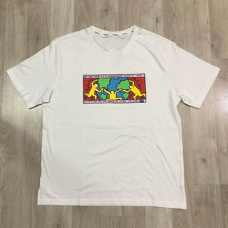 Keith Haring Inspired Graffiti Art Short Sleeve T-Shirt