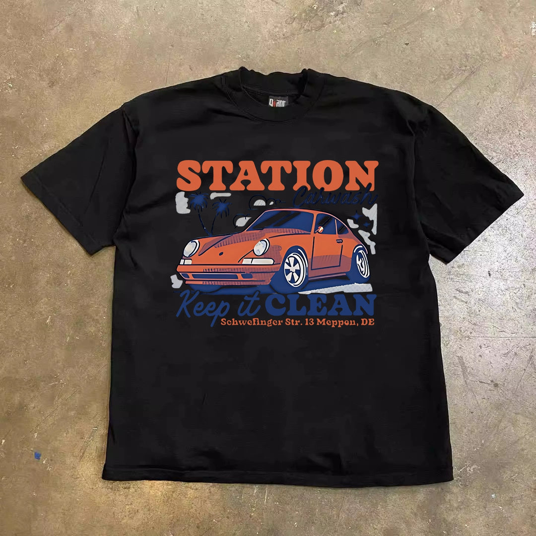 Retro American Sports Car Graphic Tee