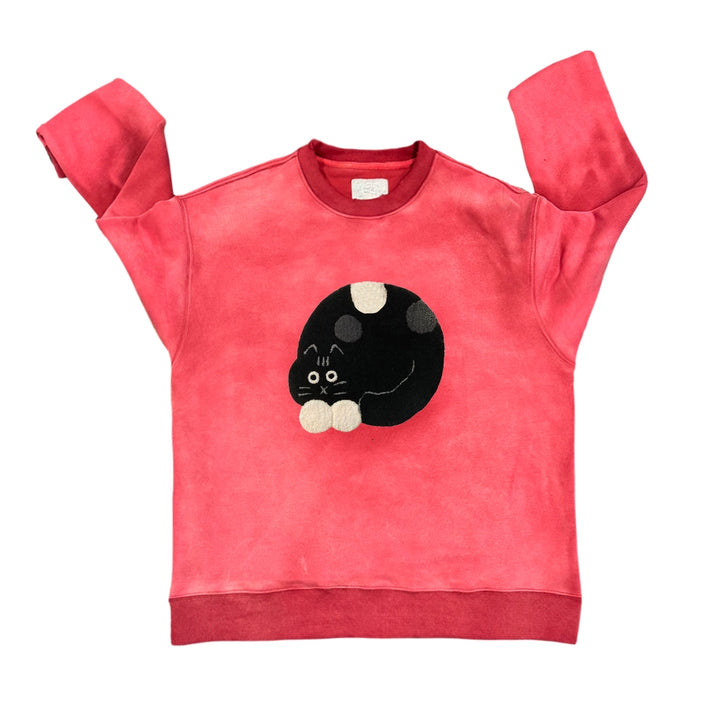 Kitty Couple Gradient Pullover Sweatshirt