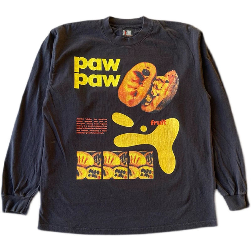 Heavy Impenetrable Claw Graphic Long Sleeve T-Shirt