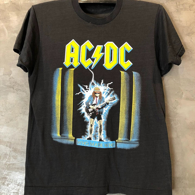 Vintage Punk Rock ACDC Graphic T-Shirt