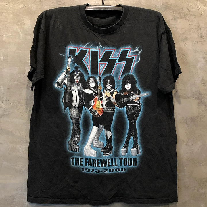 Retro KISS Vintage Heavy Cotton T-Shirt