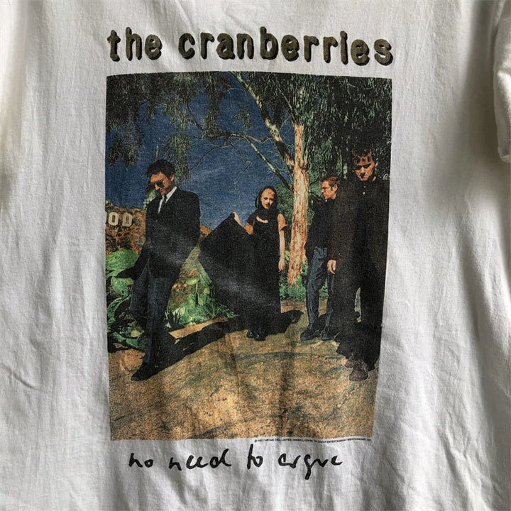 Cranberries Band Vintage Portrait Print T-Shirt