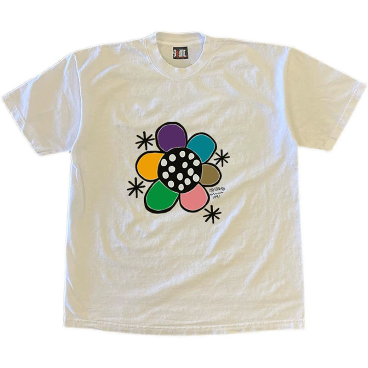 Colourful Petals Heavyweight Short Sleeve T-Shirt