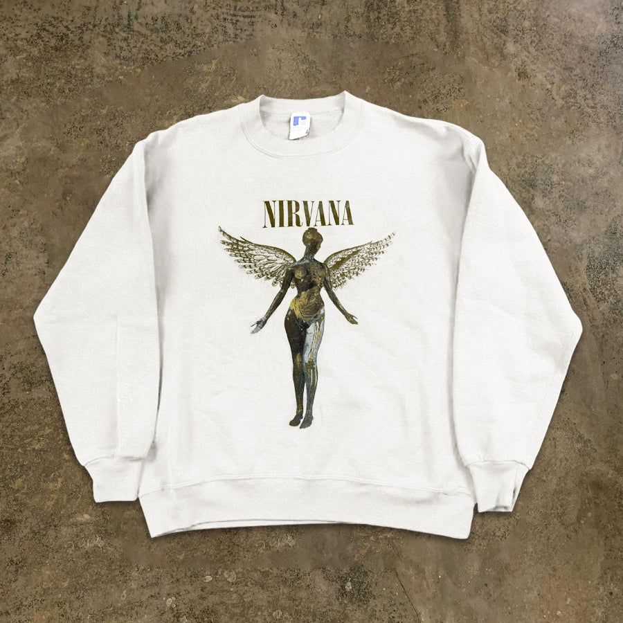 Nirvana Angel Print Vintage Tee