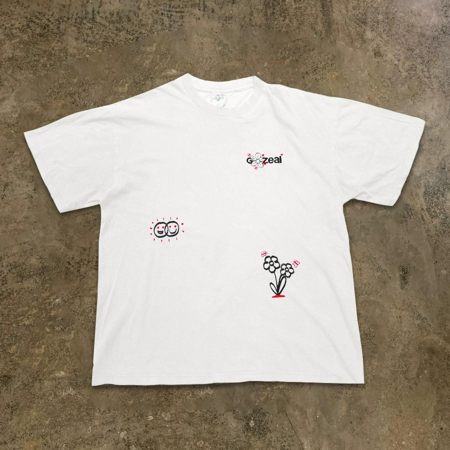 Premium White Tee with Subtle Textures