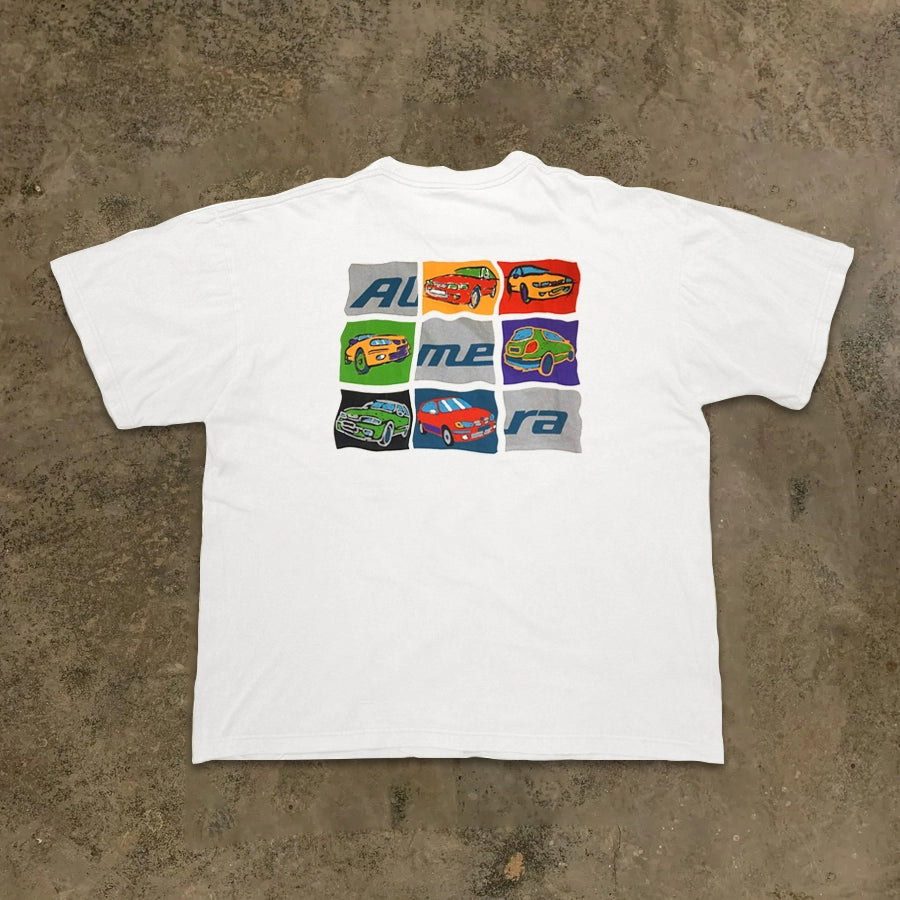 Vintage Car Illustration T-Shirt in Bold Cotton