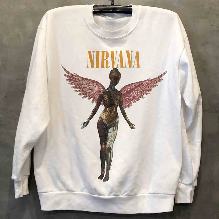 Nirvana Angel Graphic Sweatshirt