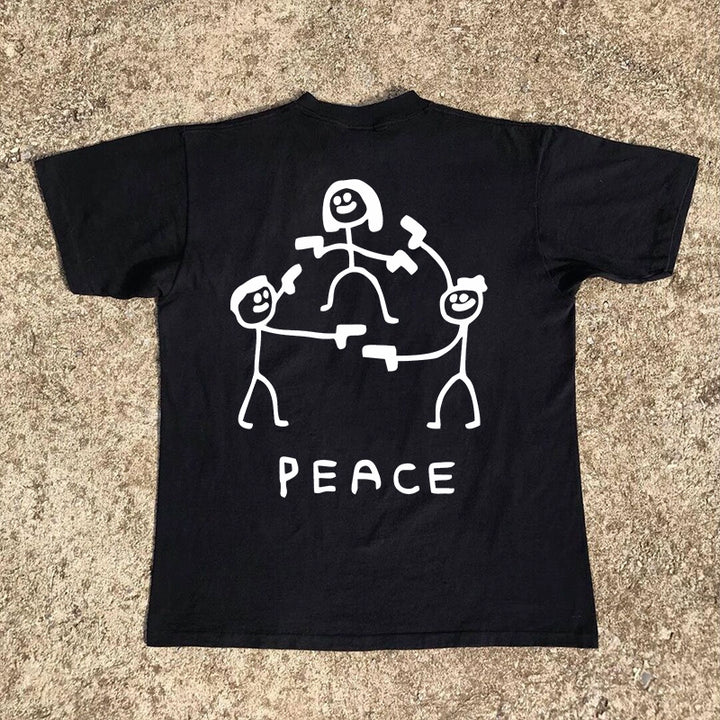 Heavy Duty Peace Protection Graphic Tee