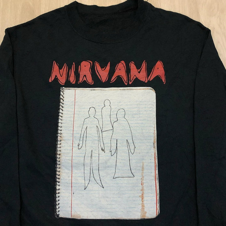 Vintage Nirvana Retro Hip-Hop Long-Sleeved Heavy Cotton Sweater