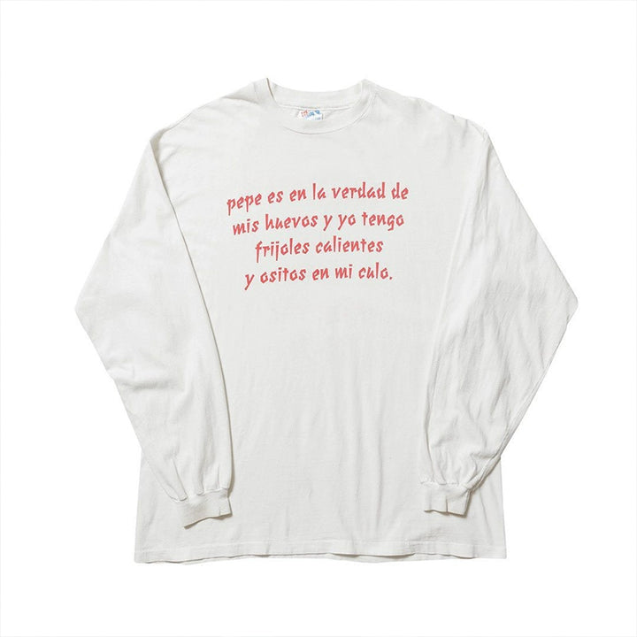 Bold Letter Print Long Sleeve T-Shirt