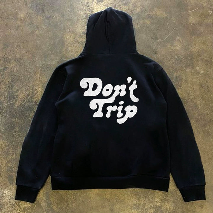 Letter Print Couple Hoodie