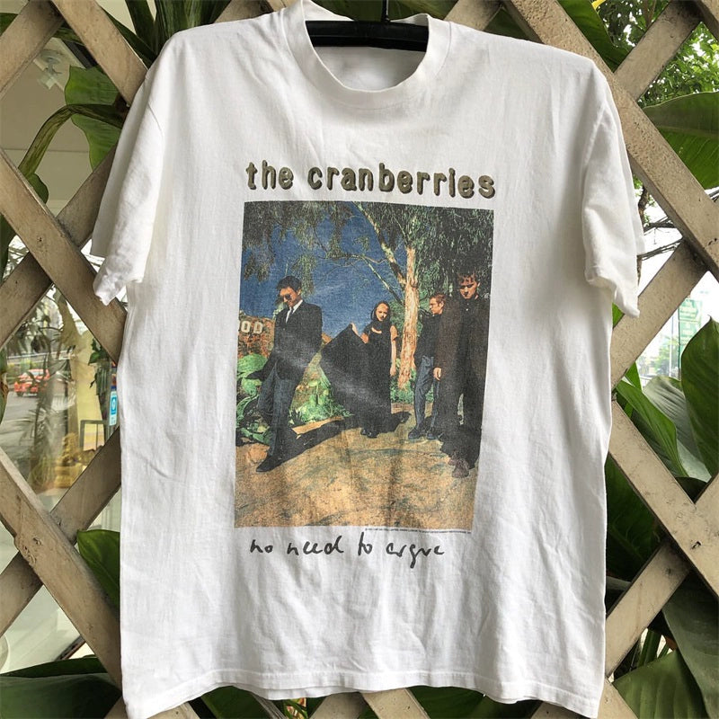 Cranberries Band Vintage Portrait Print T-Shirt