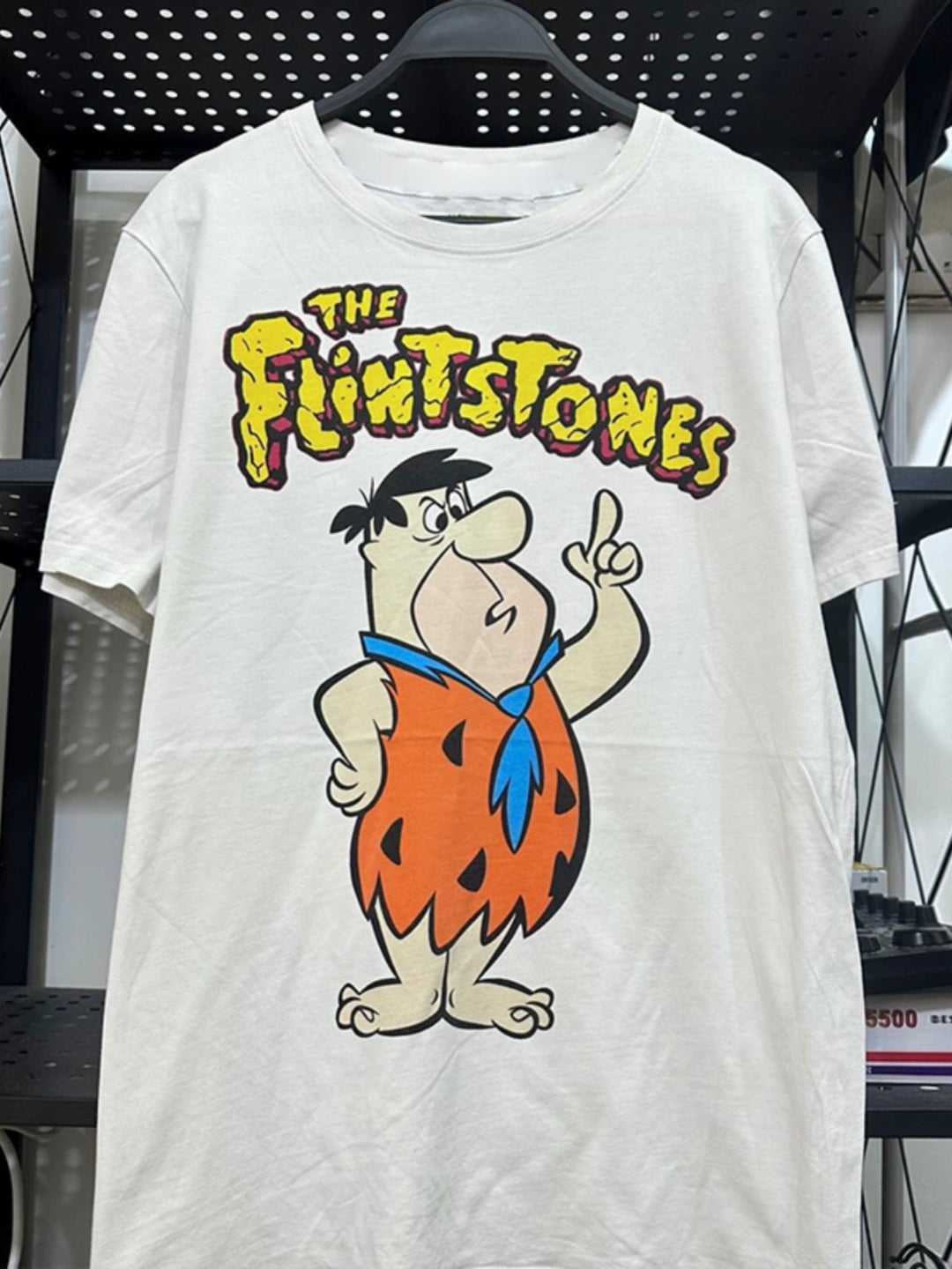 Flintstones Retro Cartoon Graphic Short Sleeve T-Shirt