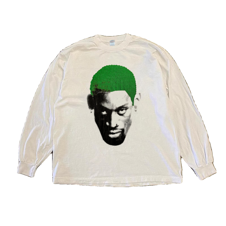 Vintage Rodman Graphic Long Sleeve T-Shirt