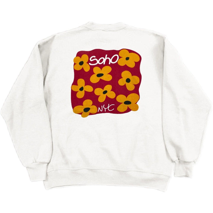 Autumn/Winter Cartoon Floral Print Sweatshirt