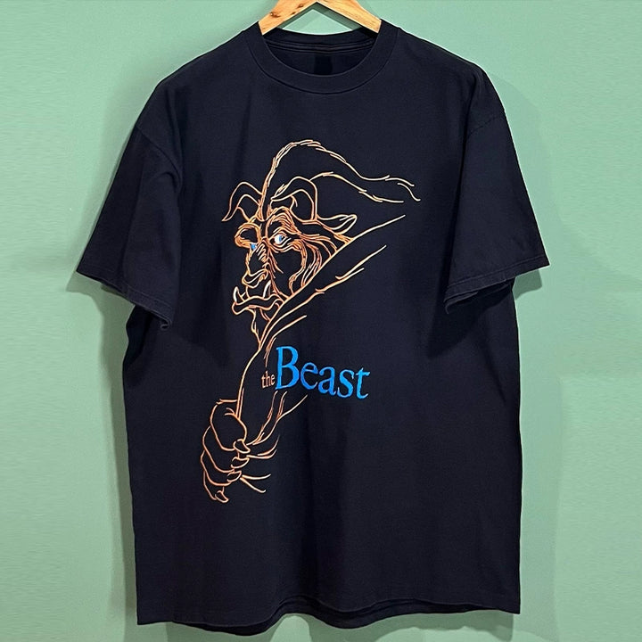 Vintage Beauty and the Beast Retro Cotton T-Shirt