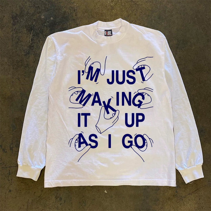 Hand Lettered Pre-Fall Long Sleeve T-Shirt