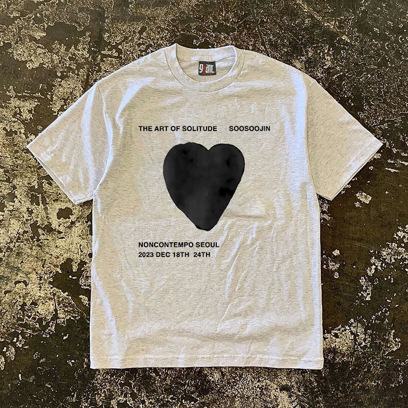 Heavy BLACK Love Summer Graphic Tee