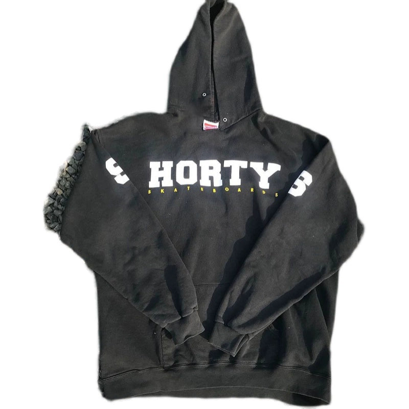 Bold Lettered Black Hoodie