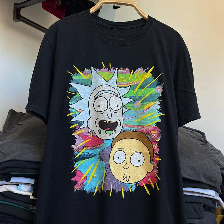 Rick and Morty Themed Graphic Couple T-Shirt