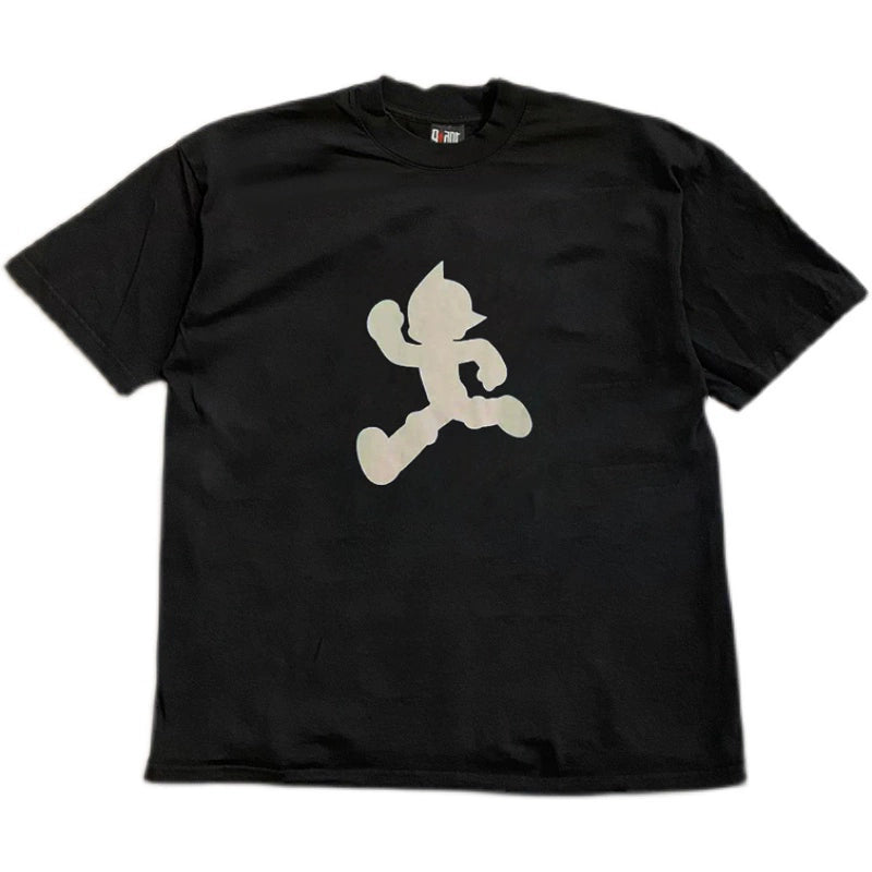 Trendy Hong Kong Style Running Man Graphic Tee