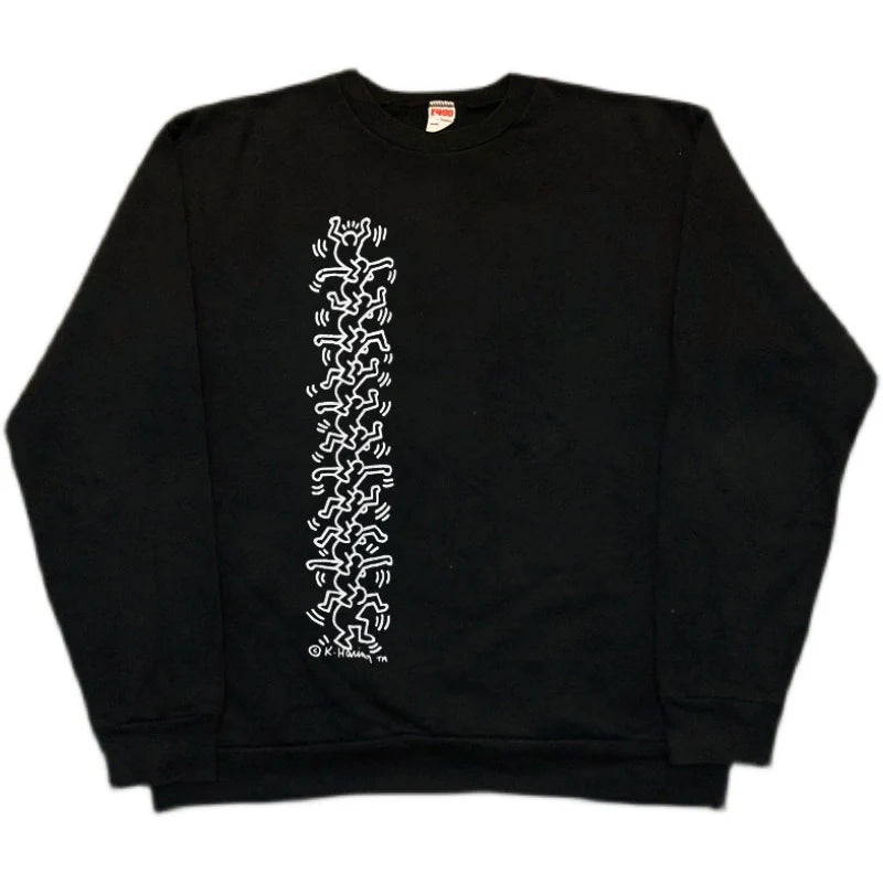 Keith Haring Inspired Graphic Sweatshirt