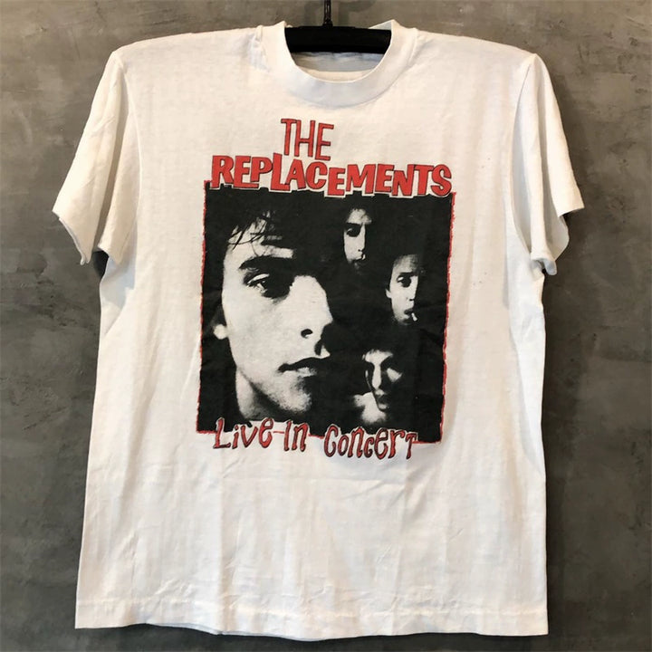 Vintage Retro Cotton T-Shirt with European and American Aesthetic