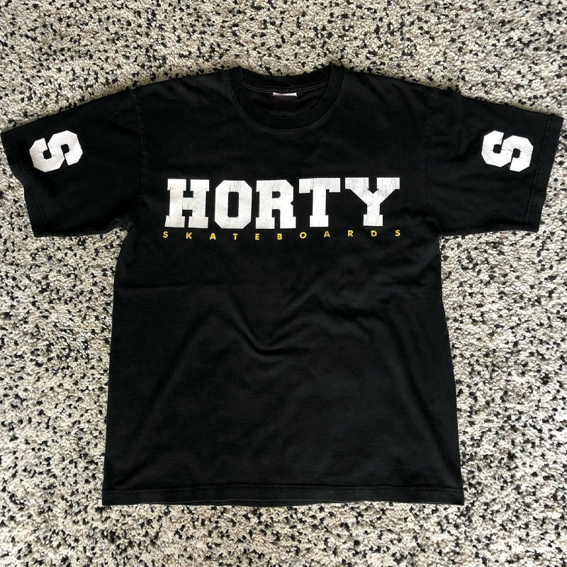 Heavyweight Cotton Black Hip-Hop T-Shirt