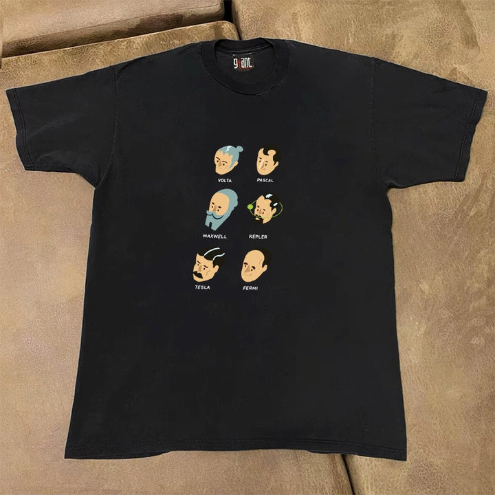 Hong Kong-Style Six Old Men Graphic T-Shirt