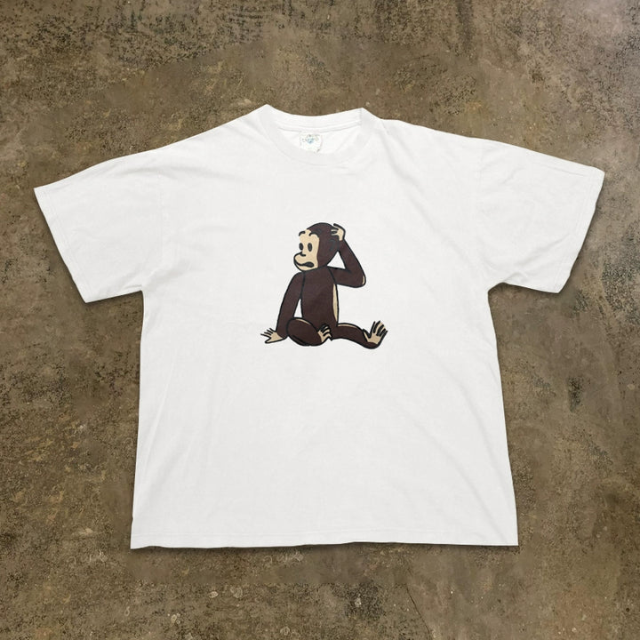 Vintage Cartoon Monkey Illustration T-shirt