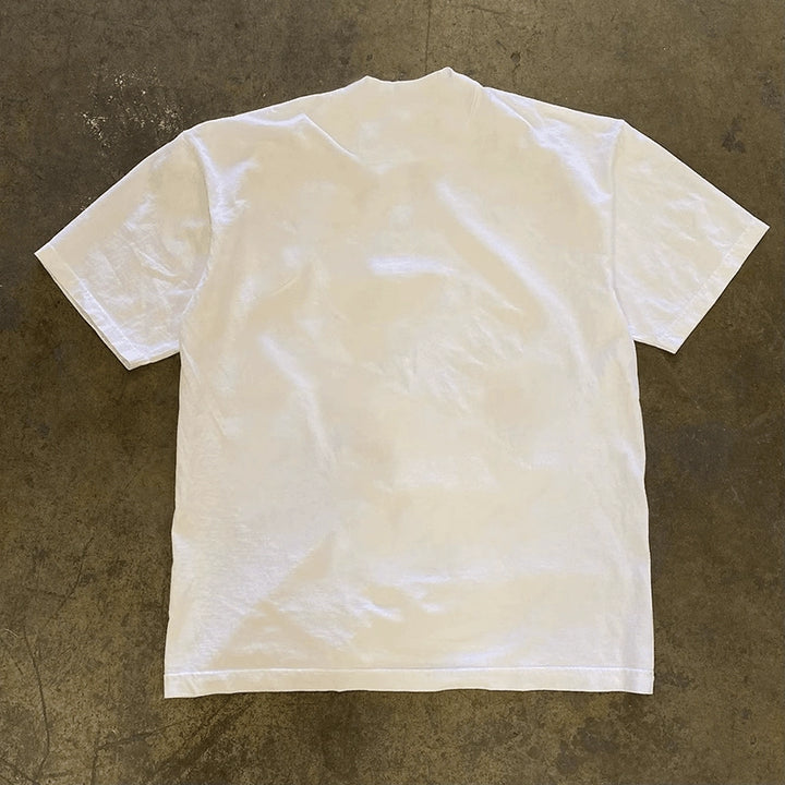 Minimalist Casual Cotton Half-Sleeve Tee