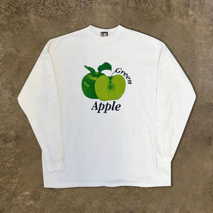 Opaque Green Apple Long Sleeved T-Shirt