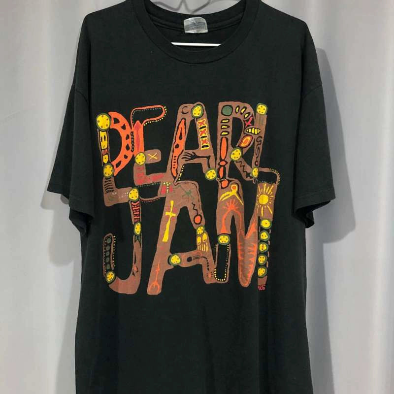 Vintage Pearl Jam Colourful Letters Short Sleeve Tee