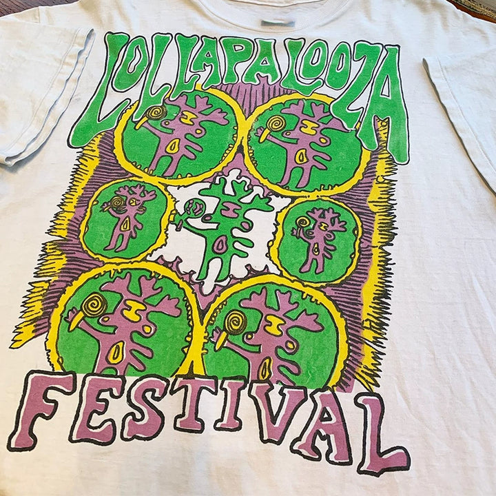 Retro Lollapalooza Vintage Short Sleeve T-Shirt