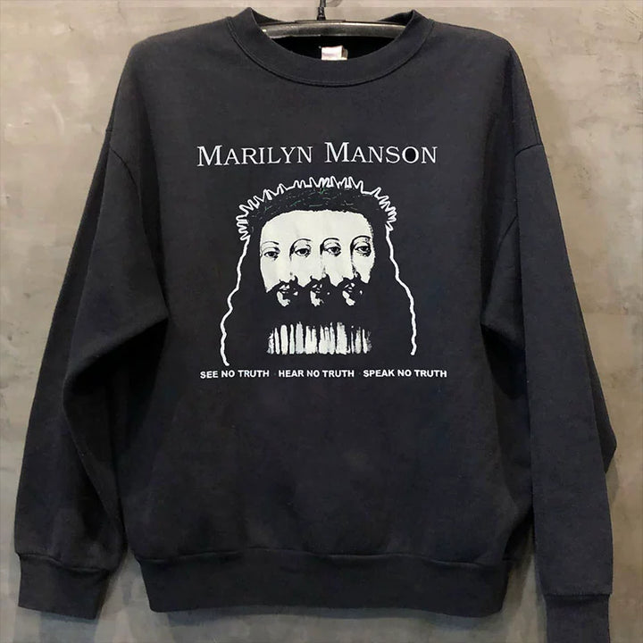 Marilyn Manson Vintage High Street Long Sleeve Sweatshirt