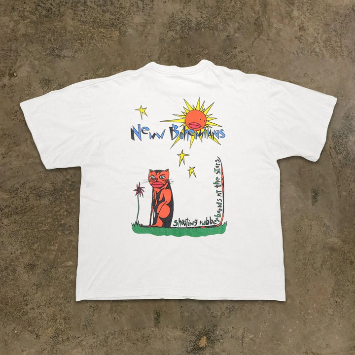 Retro-Inspired Graphic Tee with Unique Illustrations