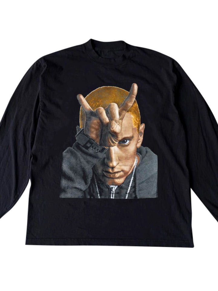 Eminem High-Street Portrait Print T-Shirt Collection