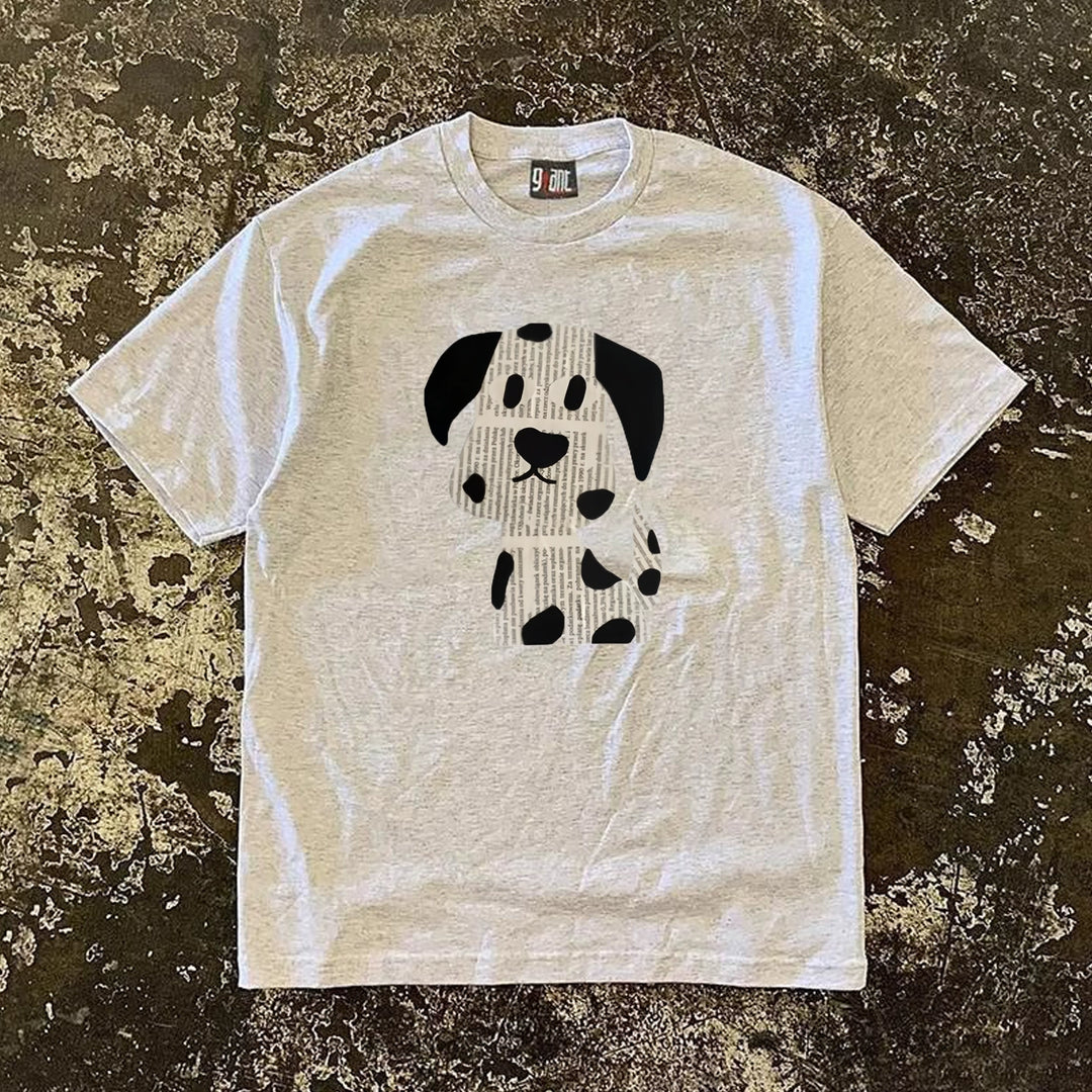 Vintage Spotty Dog Graphic T-Shirt