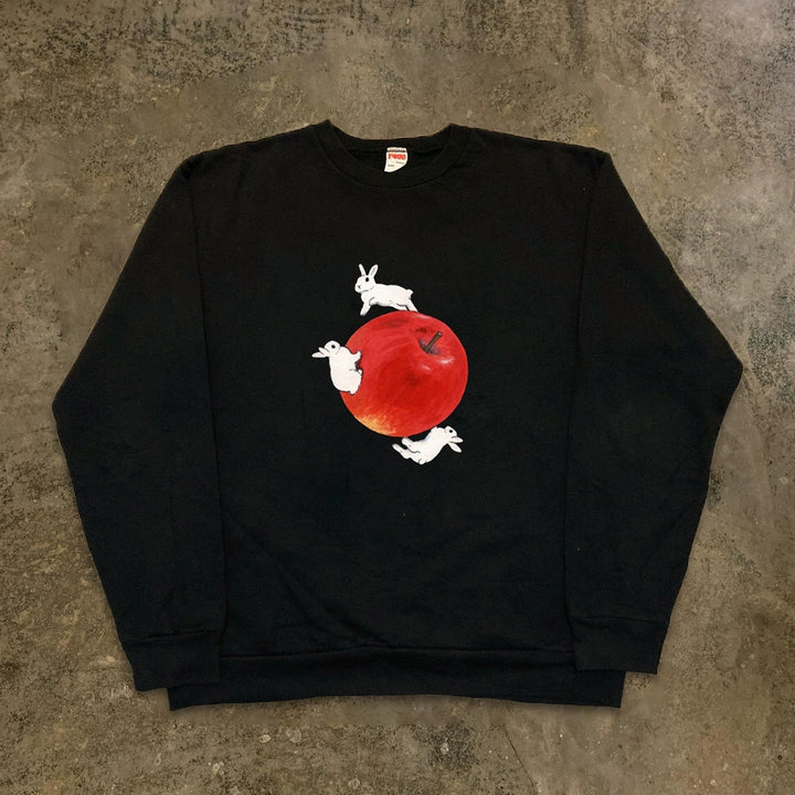 Quirky Artistic Illustration Sweatshirt with Vintage Vibes