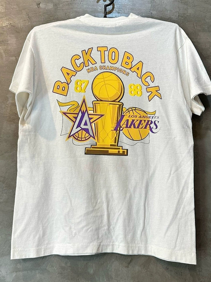 Vintage-Inspired Basketball Graphic Tee