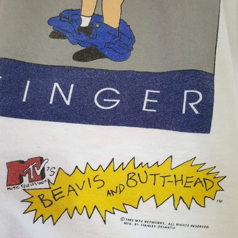 Retro Hip-Hop Beavis and Butt-Head Graphic Tee