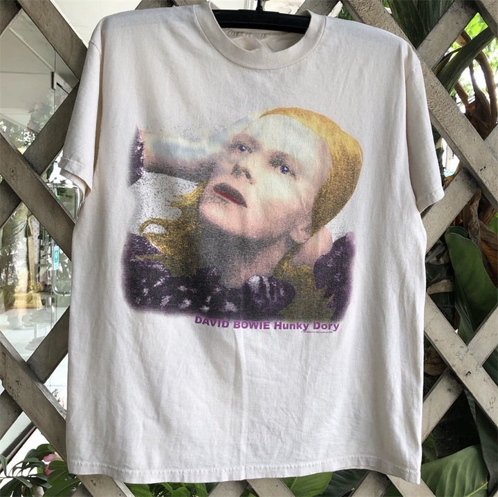 David Bowie Rock Guru Portrait Vintage T-Shirt